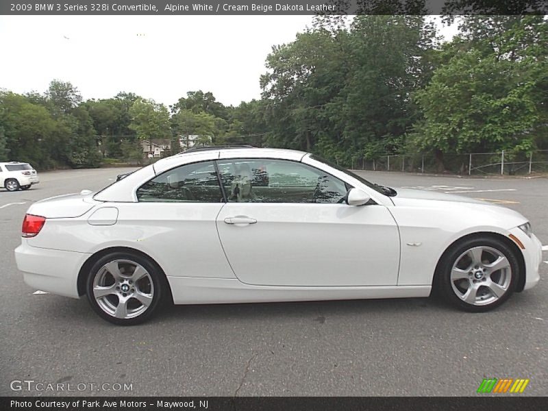 Alpine White / Cream Beige Dakota Leather 2009 BMW 3 Series 328i Convertible