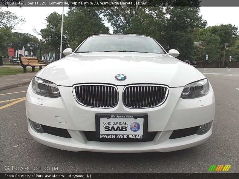 Alpine White / Cream Beige Dakota Leather 2009 BMW 3 Series 328i Convertible