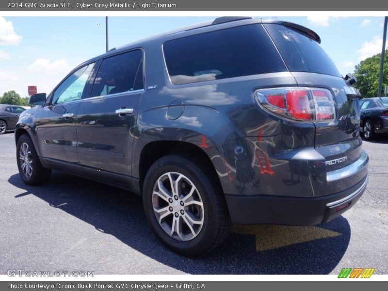 Cyber Gray Metallic / Light Titanium 2014 GMC Acadia SLT