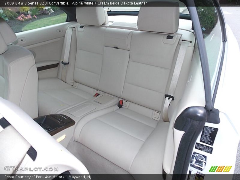 Rear Seat of 2009 3 Series 328i Convertible