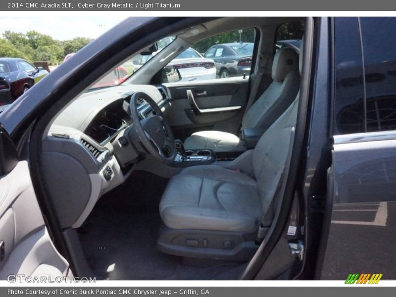 Cyber Gray Metallic / Light Titanium 2014 GMC Acadia SLT