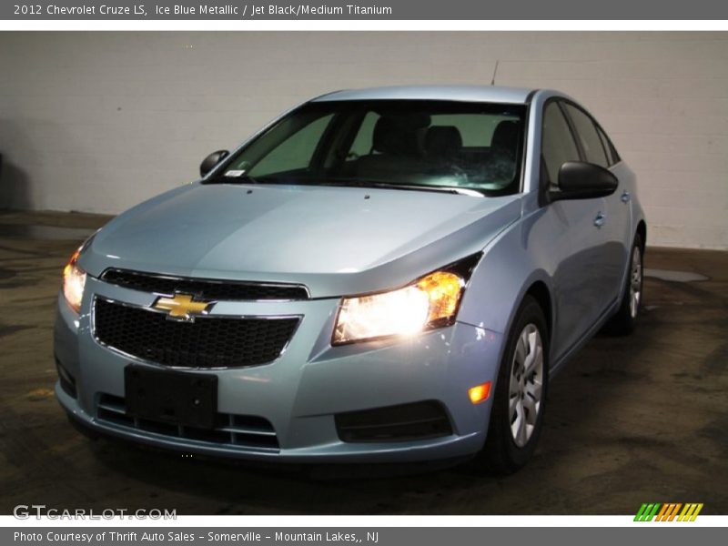 Ice Blue Metallic / Jet Black/Medium Titanium 2012 Chevrolet Cruze LS