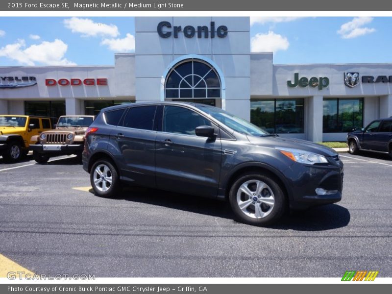 Magnetic Metallic / Medium Light Stone 2015 Ford Escape SE