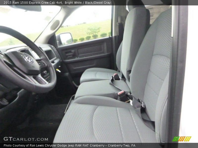 Bright White / Black/Diesel Gray 2015 Ram 1500 Express Crew Cab 4x4