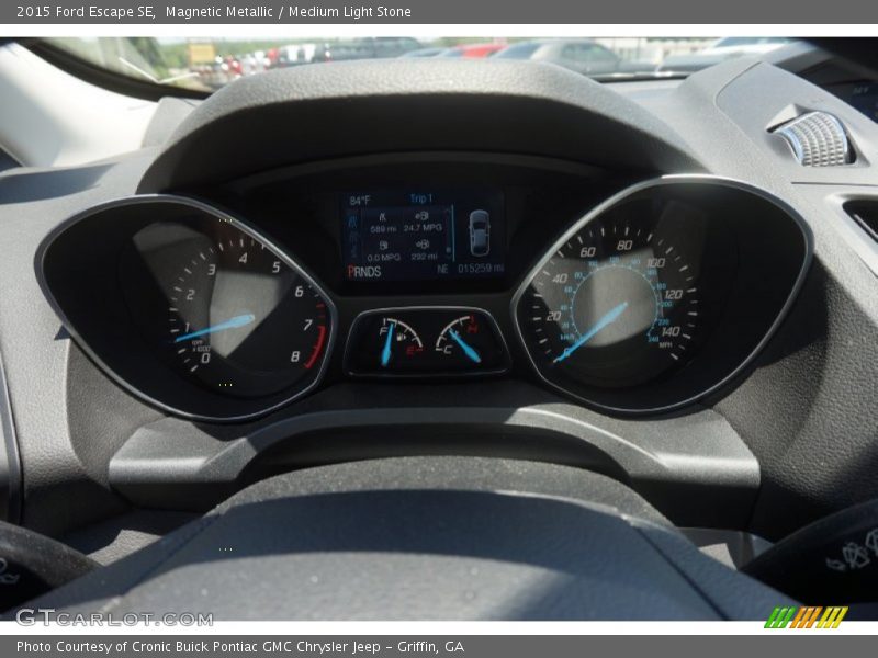 Magnetic Metallic / Medium Light Stone 2015 Ford Escape SE