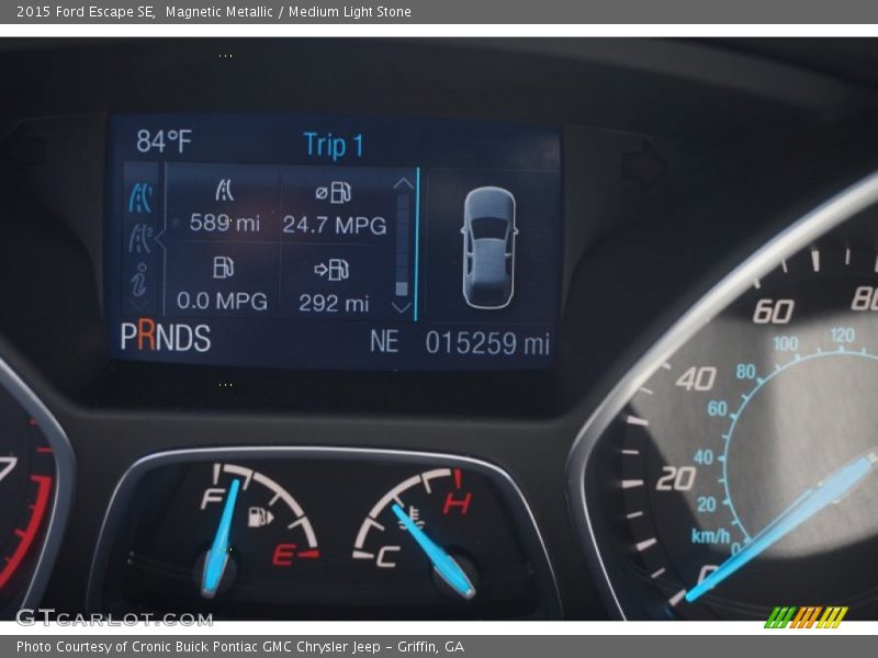 Magnetic Metallic / Medium Light Stone 2015 Ford Escape SE
