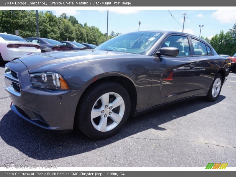 Granite Crystal Metallic / Black/Light Frost Beige 2014 Dodge Charger SE