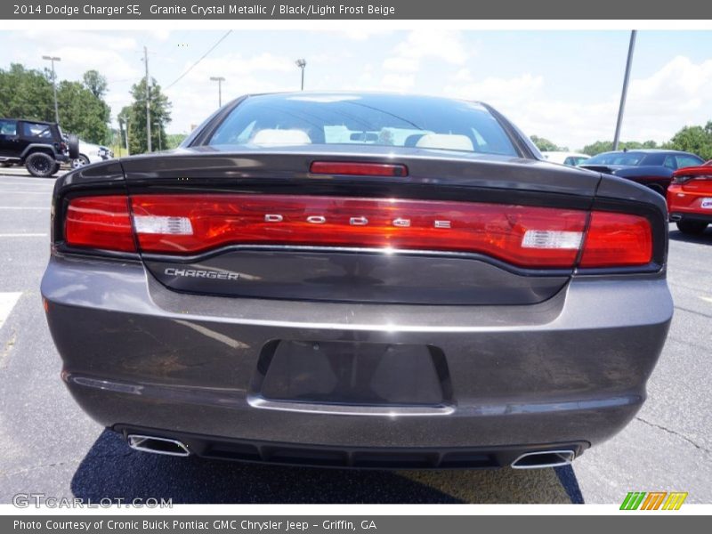 Granite Crystal Metallic / Black/Light Frost Beige 2014 Dodge Charger SE