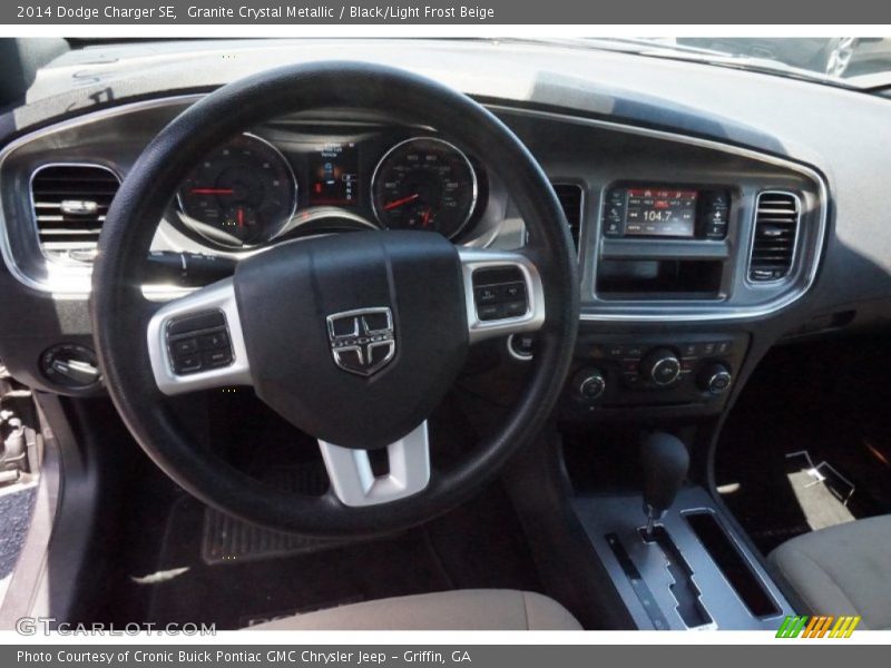 Granite Crystal Metallic / Black/Light Frost Beige 2014 Dodge Charger SE