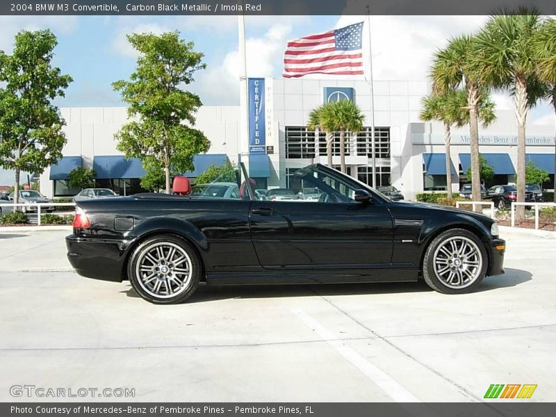 Carbon Black Metallic / Imola Red 2004 BMW M3 Convertible