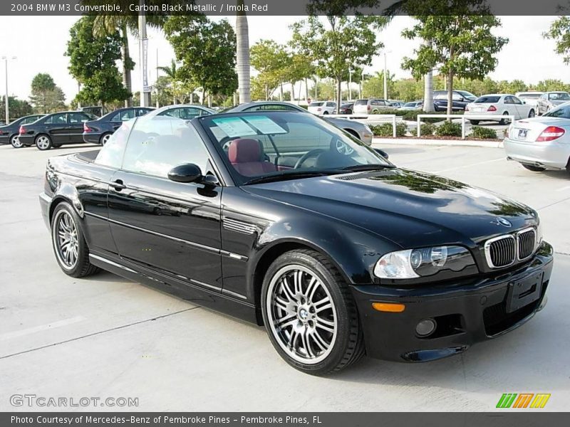 Carbon Black Metallic / Imola Red 2004 BMW M3 Convertible