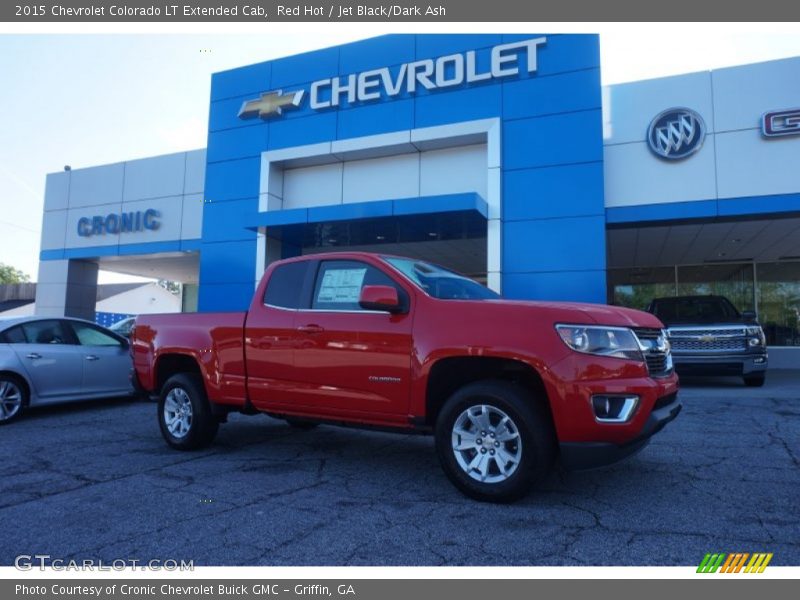 Red Hot / Jet Black/Dark Ash 2015 Chevrolet Colorado LT Extended Cab