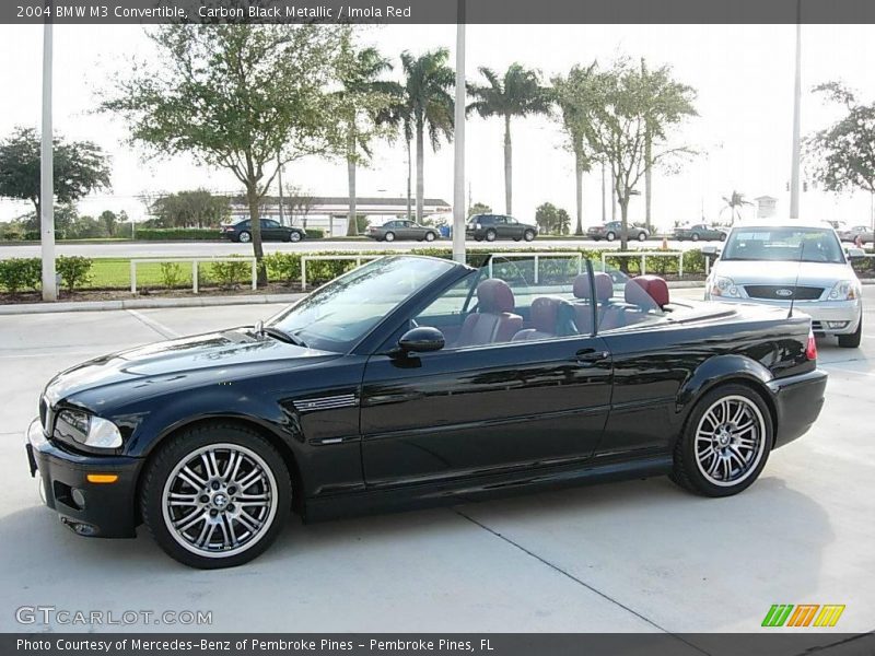 Carbon Black Metallic / Imola Red 2004 BMW M3 Convertible