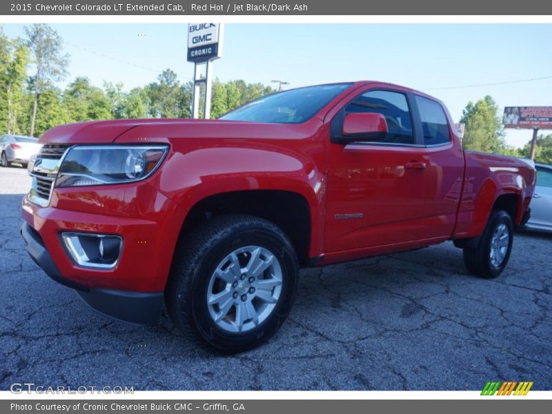 Red Hot / Jet Black/Dark Ash 2015 Chevrolet Colorado LT Extended Cab