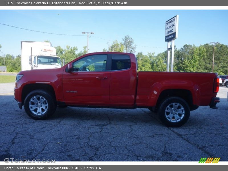 Red Hot / Jet Black/Dark Ash 2015 Chevrolet Colorado LT Extended Cab