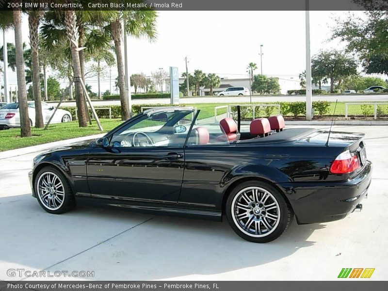 Carbon Black Metallic / Imola Red 2004 BMW M3 Convertible