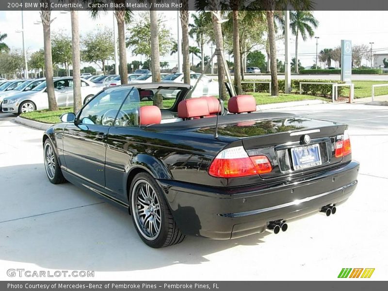 Carbon Black Metallic / Imola Red 2004 BMW M3 Convertible