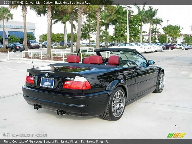 Carbon Black Metallic / Imola Red 2004 BMW M3 Convertible