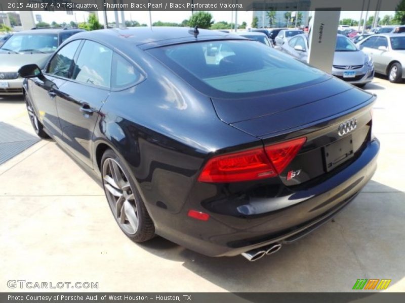 Phantom Black Pearl / Black Perforated Valcona 2015 Audi S7 4.0 TFSI quattro
