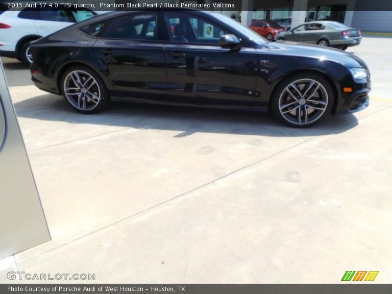 Phantom Black Pearl / Black Perforated Valcona 2015 Audi S7 4.0 TFSI quattro