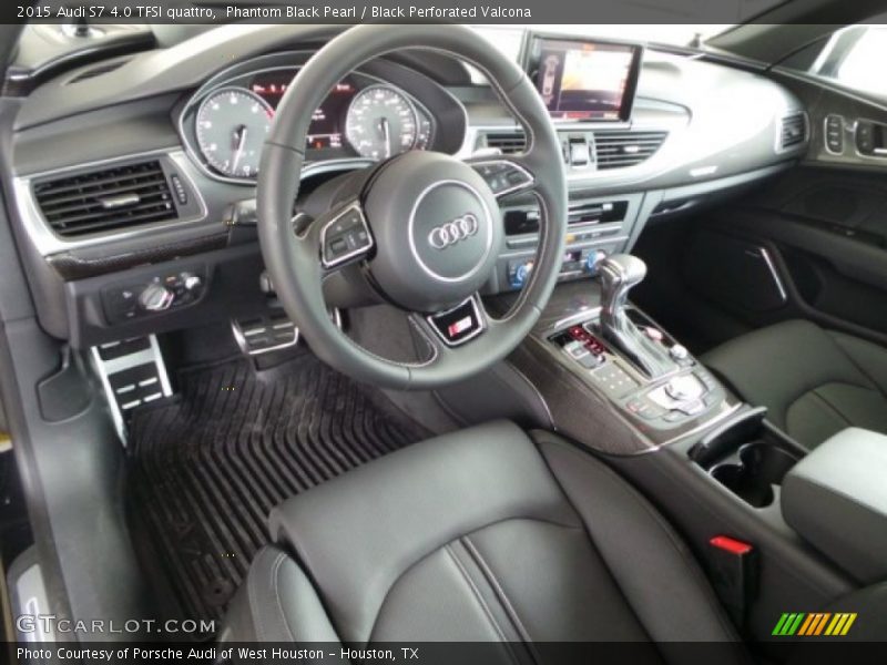 Phantom Black Pearl / Black Perforated Valcona 2015 Audi S7 4.0 TFSI quattro
