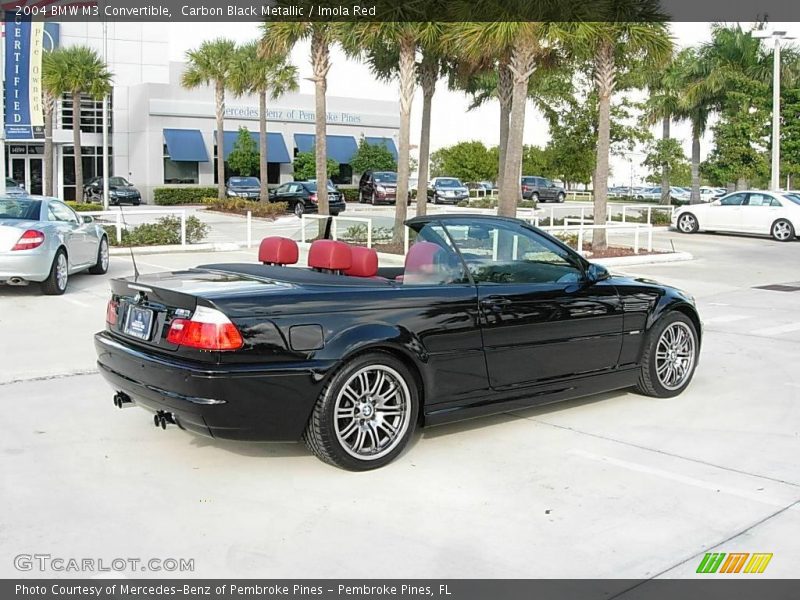 Carbon Black Metallic / Imola Red 2004 BMW M3 Convertible