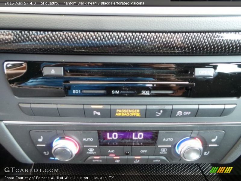 Phantom Black Pearl / Black Perforated Valcona 2015 Audi S7 4.0 TFSI quattro