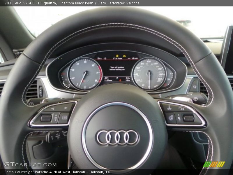 Phantom Black Pearl / Black Perforated Valcona 2015 Audi S7 4.0 TFSI quattro