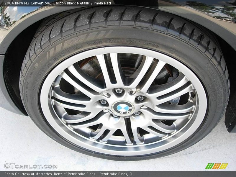 Carbon Black Metallic / Imola Red 2004 BMW M3 Convertible