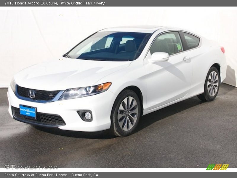 White Orchid Pearl / Ivory 2015 Honda Accord EX Coupe