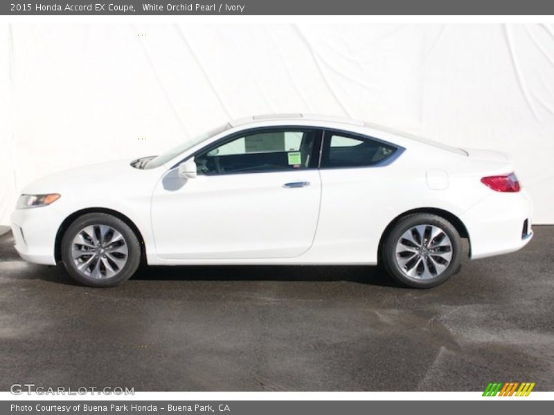 White Orchid Pearl / Ivory 2015 Honda Accord EX Coupe