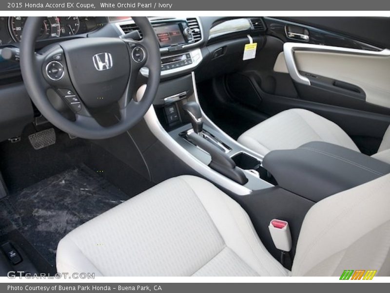 White Orchid Pearl / Ivory 2015 Honda Accord EX Coupe