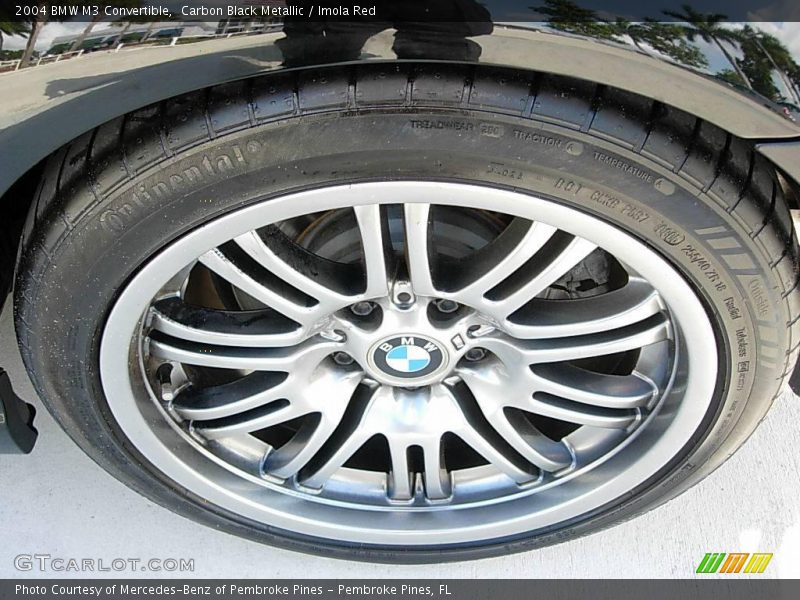 Carbon Black Metallic / Imola Red 2004 BMW M3 Convertible