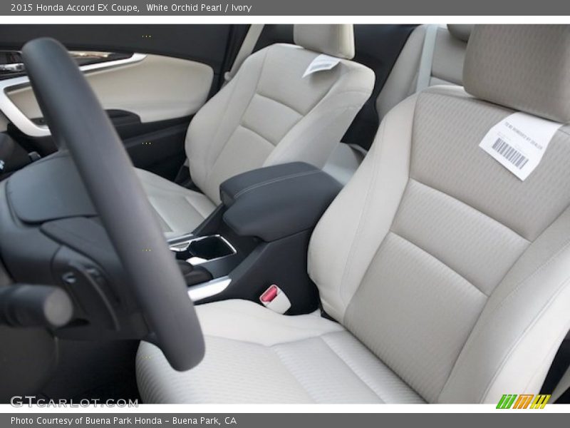 White Orchid Pearl / Ivory 2015 Honda Accord EX Coupe