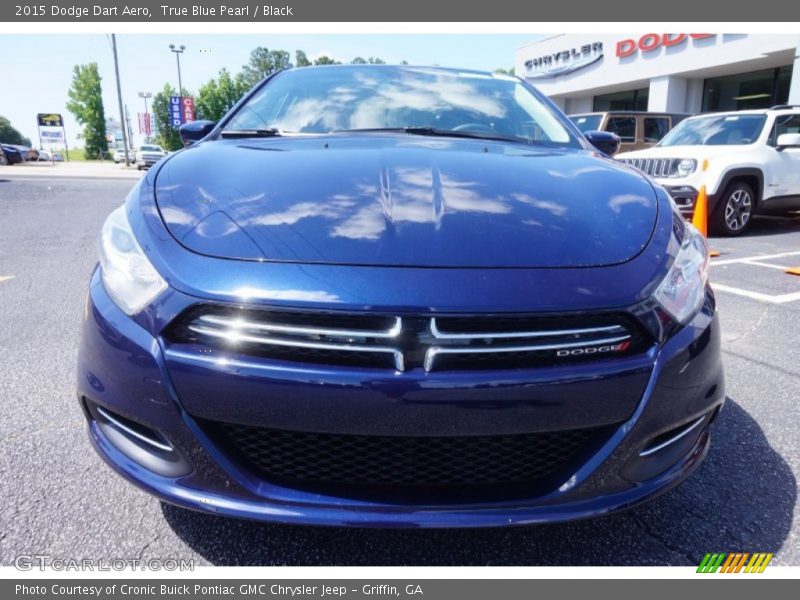True Blue Pearl / Black 2015 Dodge Dart Aero