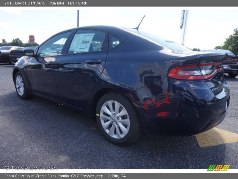 True Blue Pearl / Black 2015 Dodge Dart Aero
