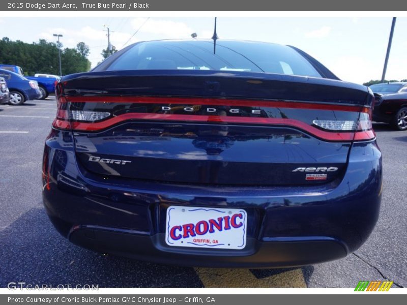 True Blue Pearl / Black 2015 Dodge Dart Aero