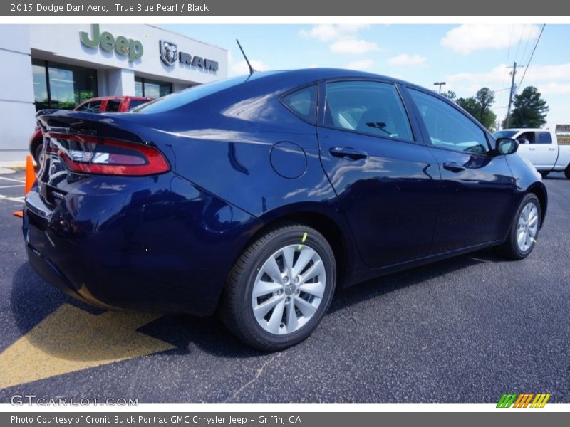 True Blue Pearl / Black 2015 Dodge Dart Aero