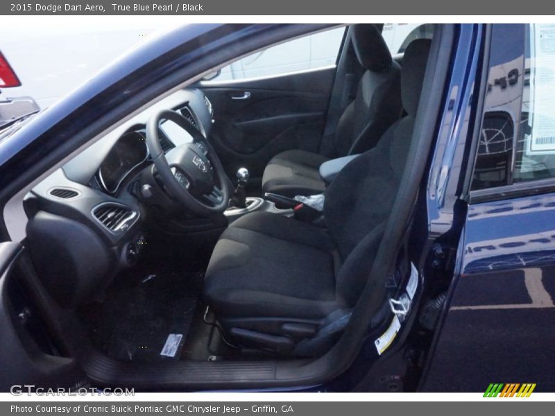 True Blue Pearl / Black 2015 Dodge Dart Aero