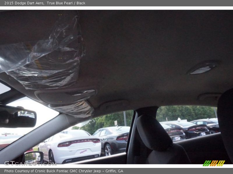 True Blue Pearl / Black 2015 Dodge Dart Aero