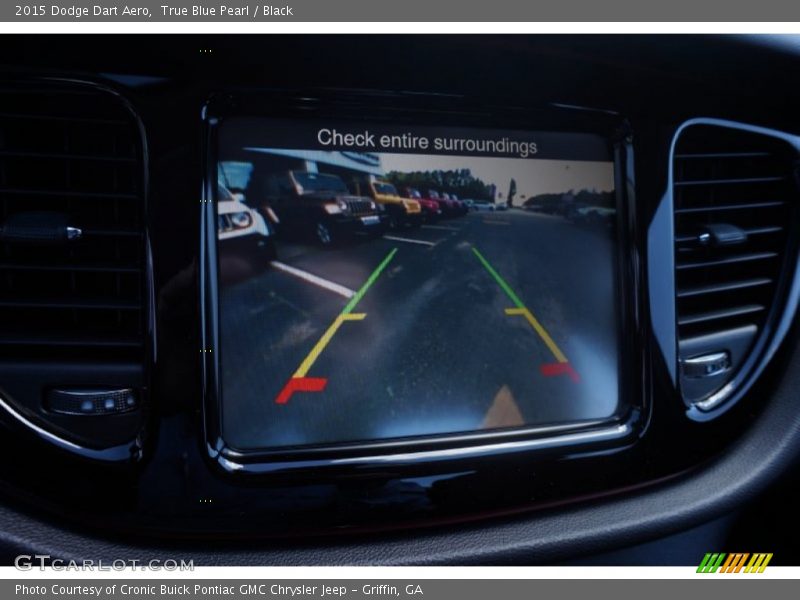 True Blue Pearl / Black 2015 Dodge Dart Aero
