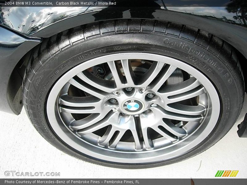 Carbon Black Metallic / Imola Red 2004 BMW M3 Convertible