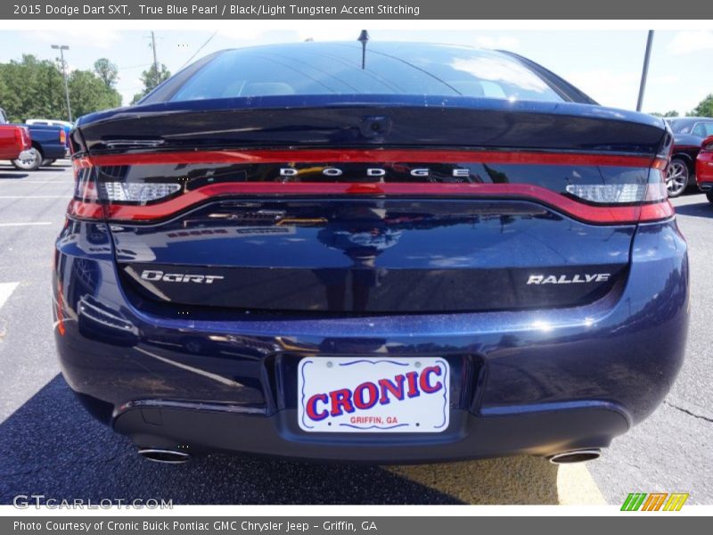 True Blue Pearl / Black/Light Tungsten Accent Stitching 2015 Dodge Dart SXT