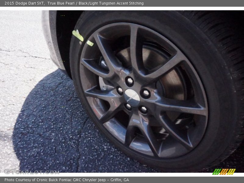 True Blue Pearl / Black/Light Tungsten Accent Stitching 2015 Dodge Dart SXT