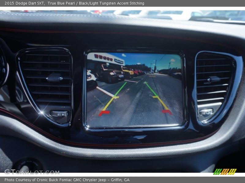 True Blue Pearl / Black/Light Tungsten Accent Stitching 2015 Dodge Dart SXT