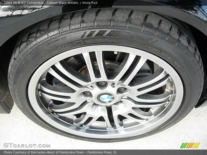 Carbon Black Metallic / Imola Red 2004 BMW M3 Convertible