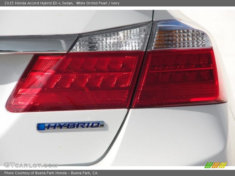 White Orchid Pearl / Ivory 2015 Honda Accord Hybrid EX-L Sedan