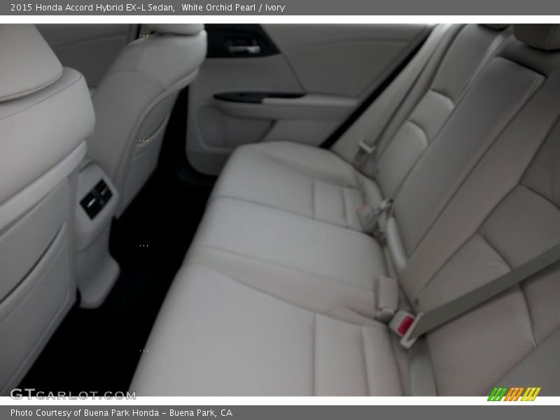 White Orchid Pearl / Ivory 2015 Honda Accord Hybrid EX-L Sedan