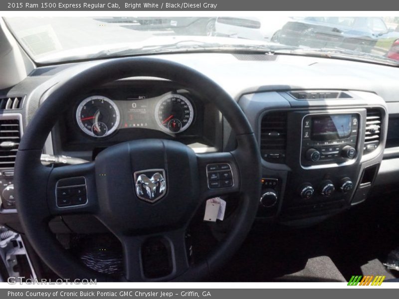 Bright White / Black/Diesel Gray 2015 Ram 1500 Express Regular Cab