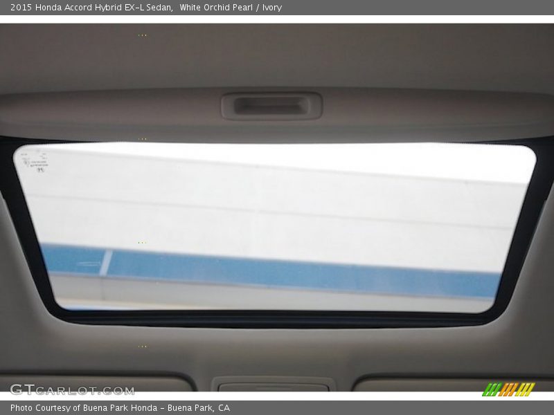 White Orchid Pearl / Ivory 2015 Honda Accord Hybrid EX-L Sedan
